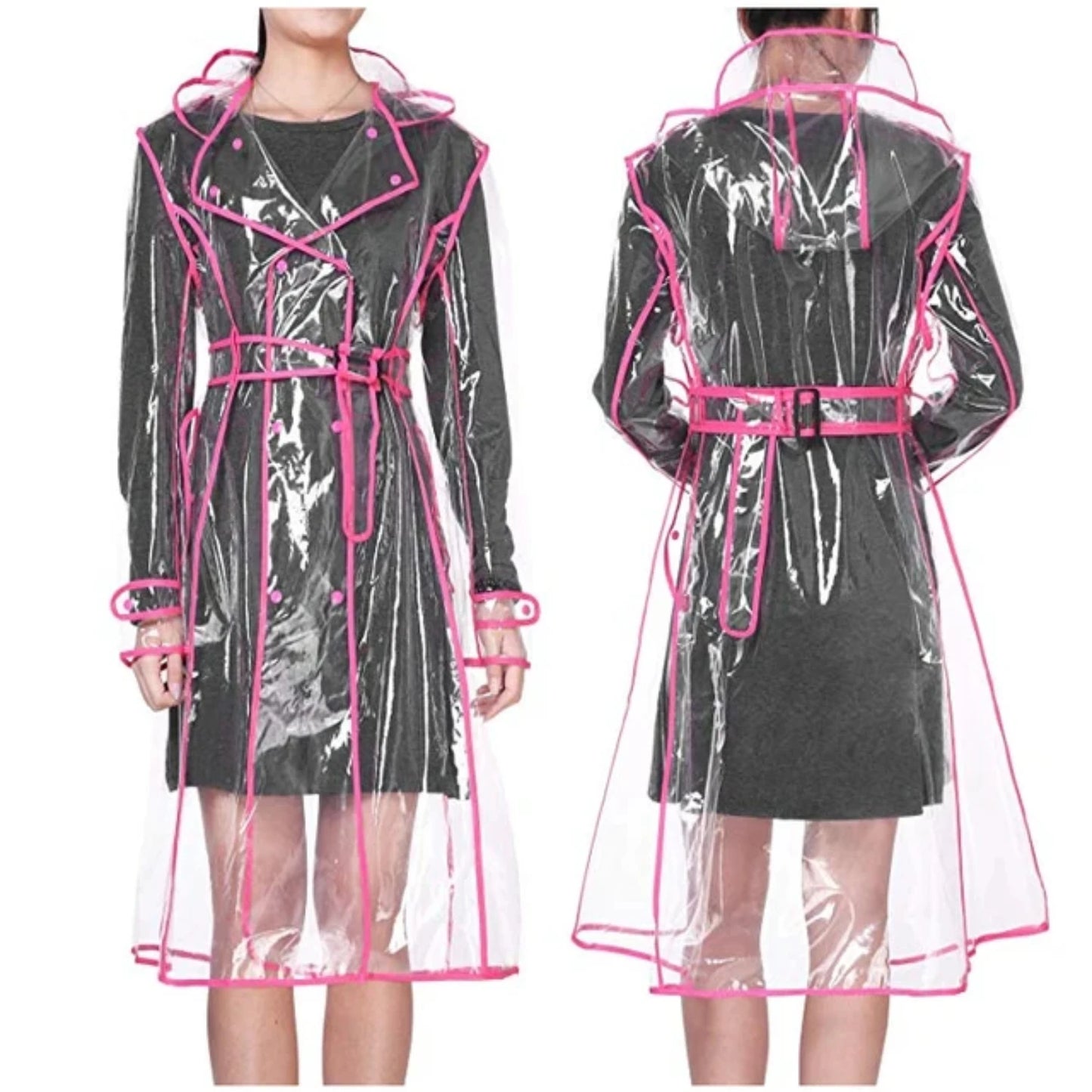 Waterproof Clear Plastic Raincoat