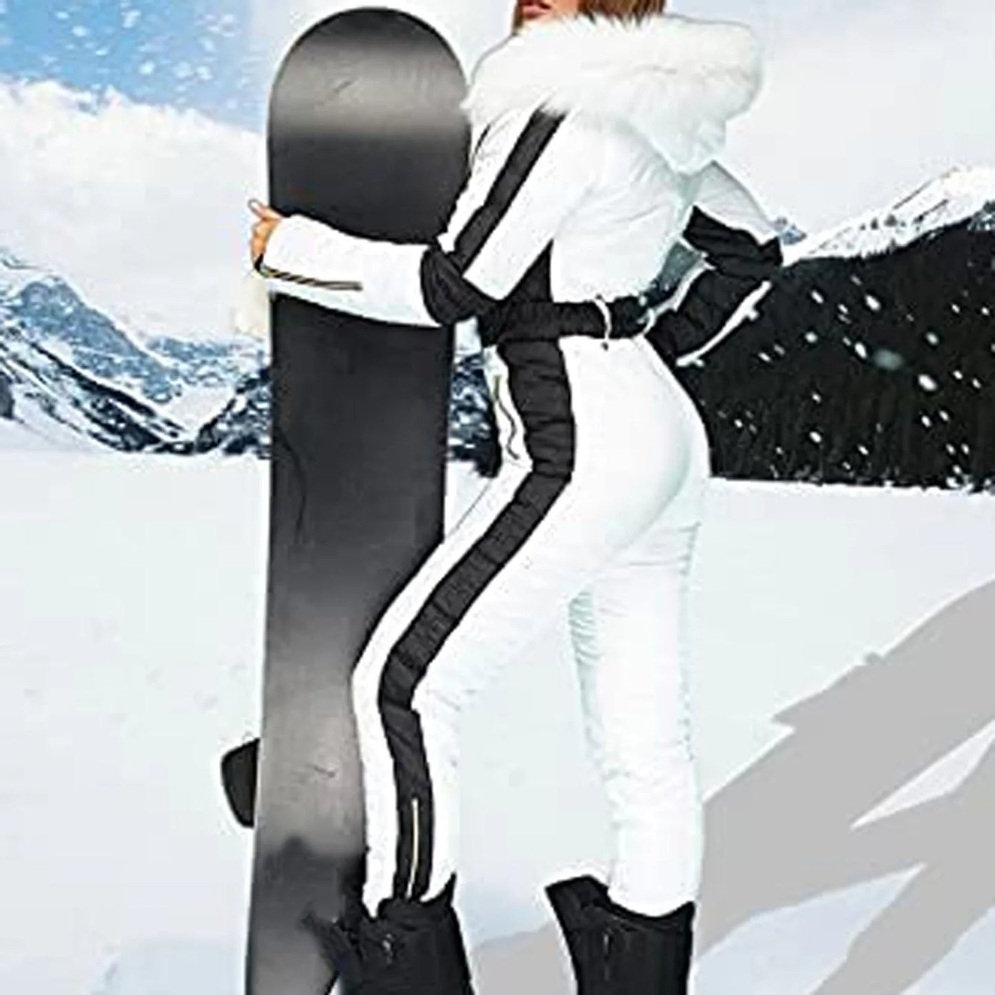 Zipper Ski Jumpsuit