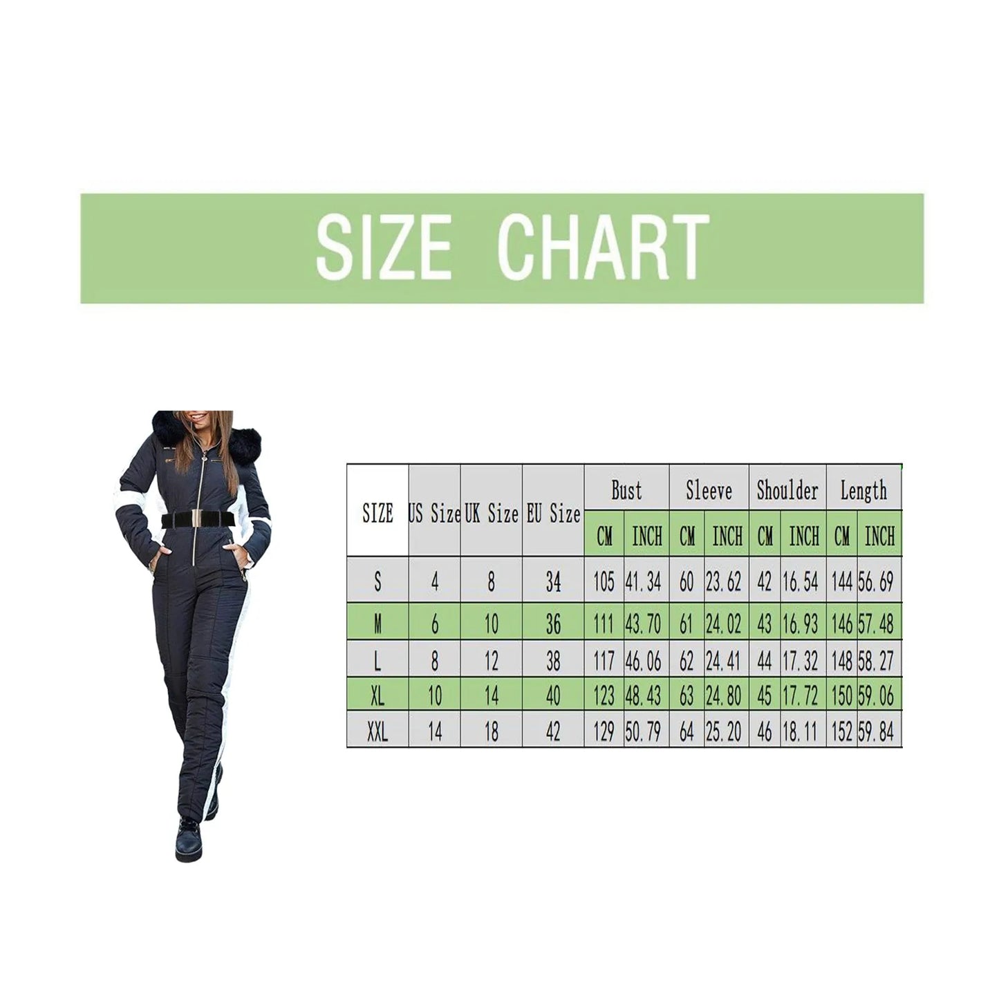 Zipper Ski Jumpsuit