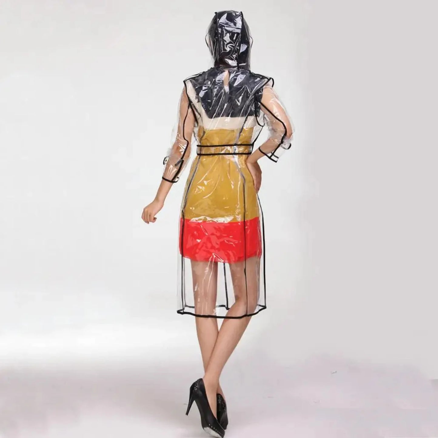 Waterproof Clear Plastic Raincoat