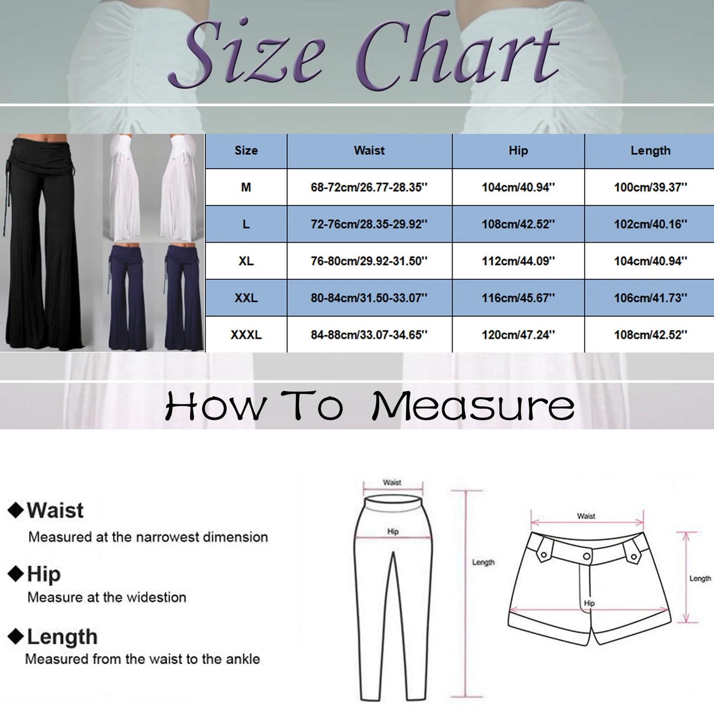 Drawstring Fashion Flared Pants