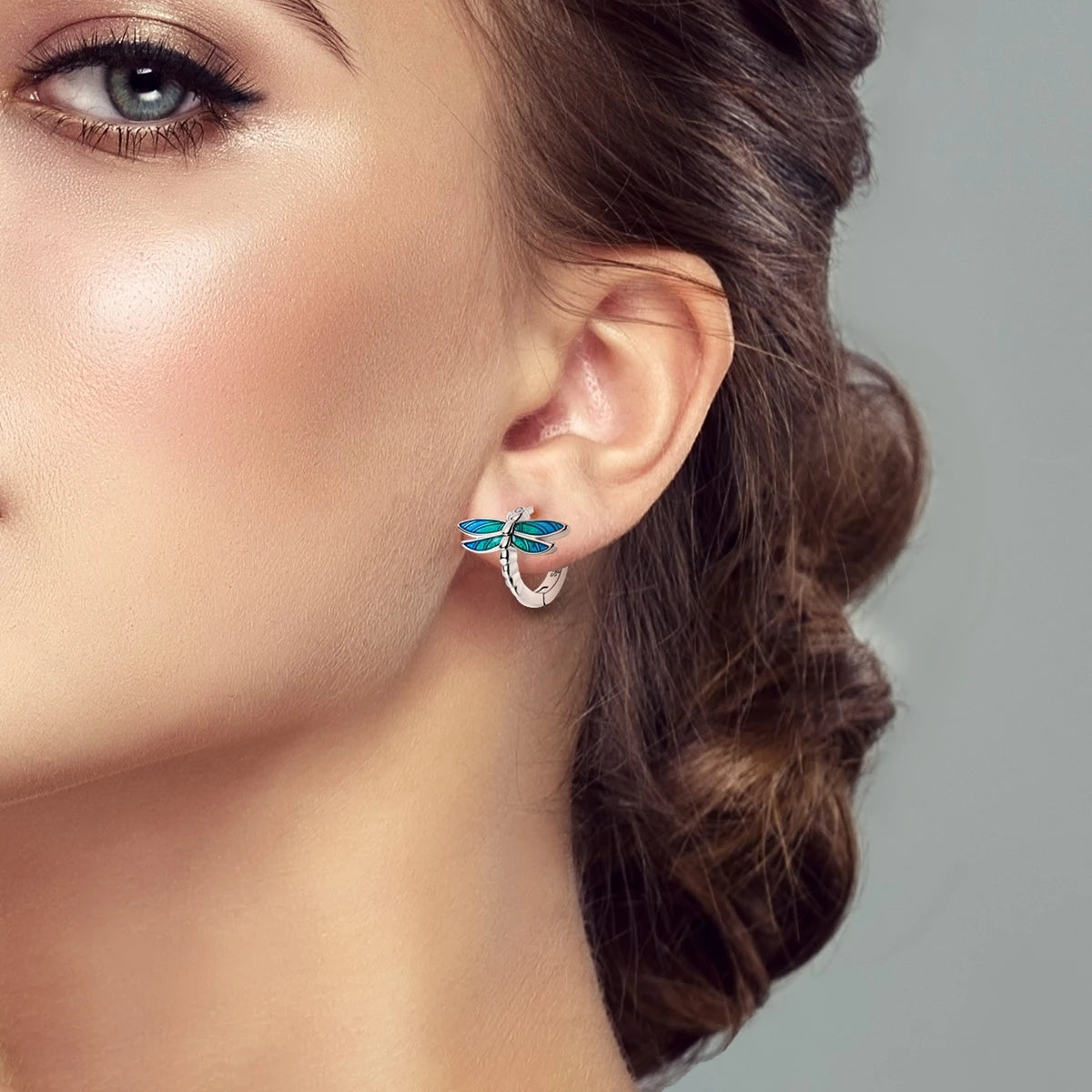 Sterling Silver Summer Dragonfly Earrings