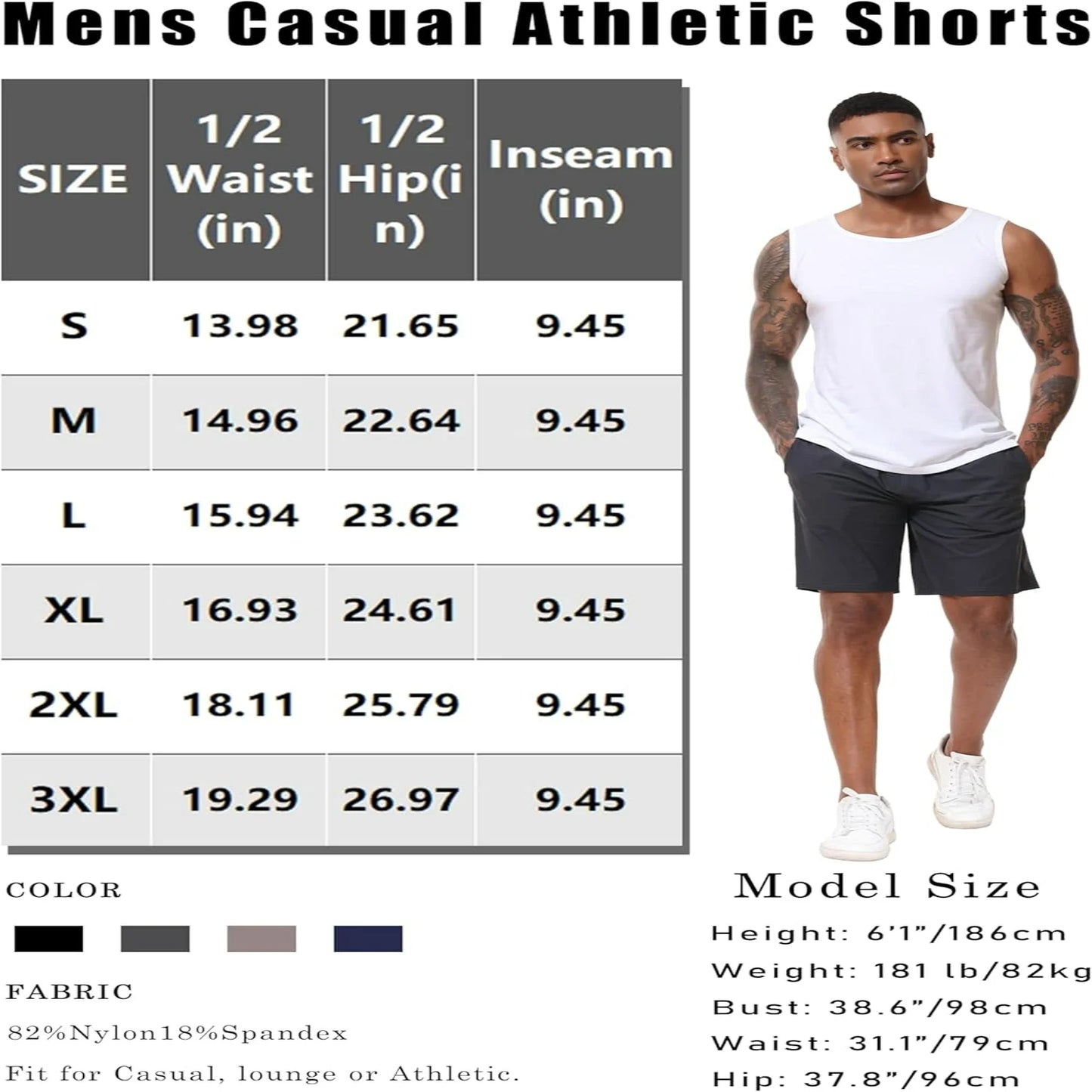 Men's Athletic Workout Shorts