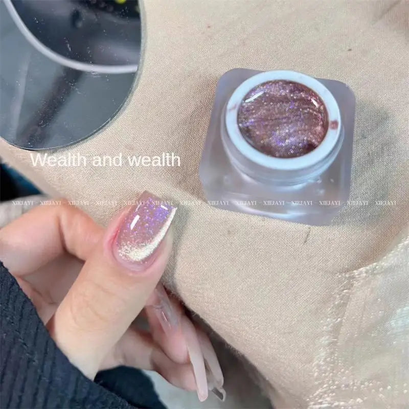 Holographic Crystal Magnetic Gel Polish