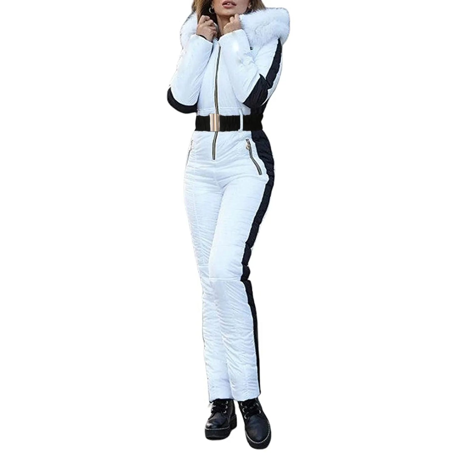 Zipper Ski Jumpsuit