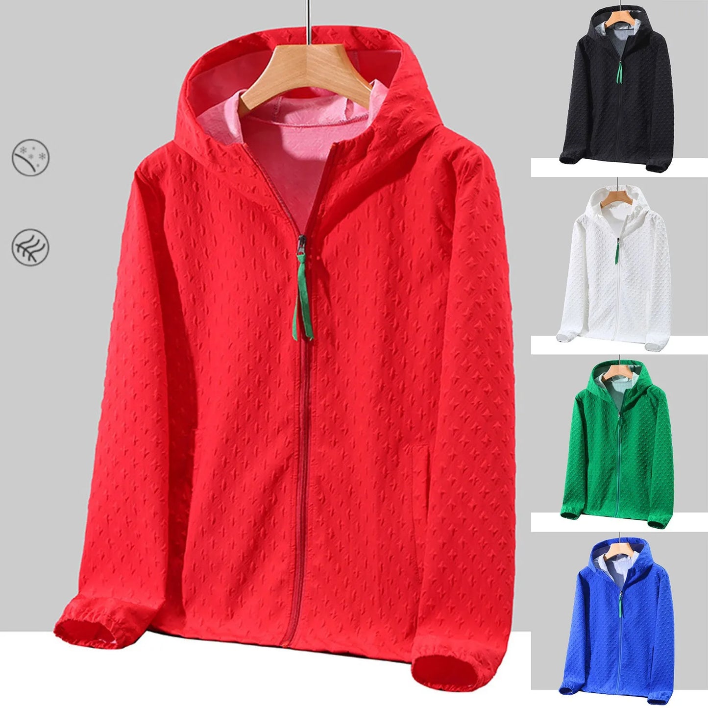 Hooded Cotton Zipper Jacket