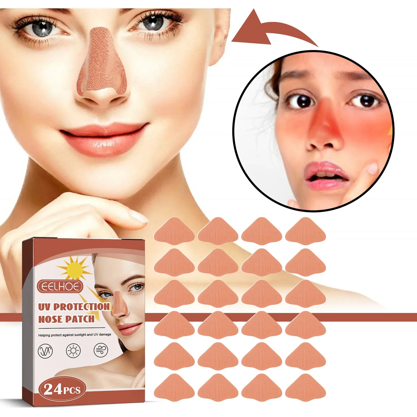 Protective UV Nose Patch