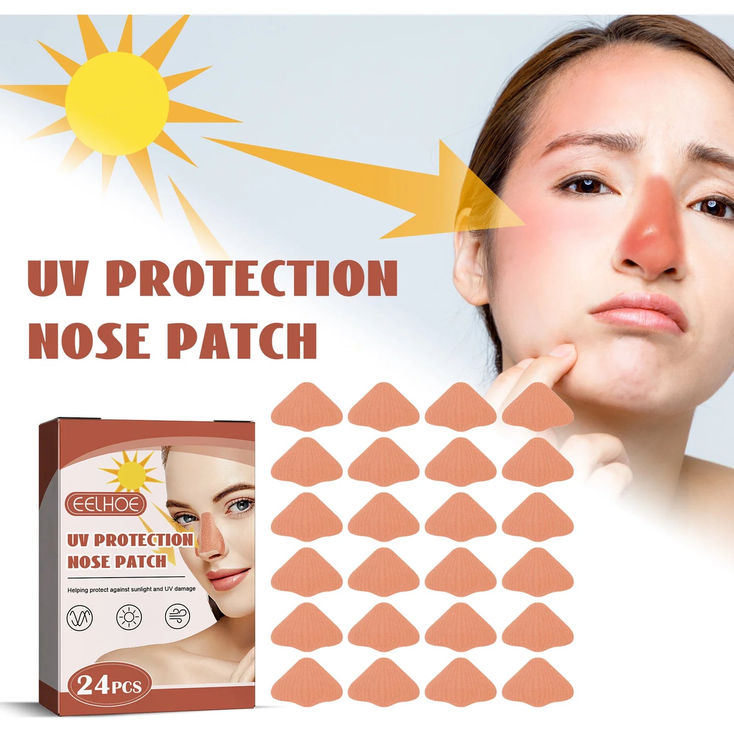 Protective UV Nose Patch
