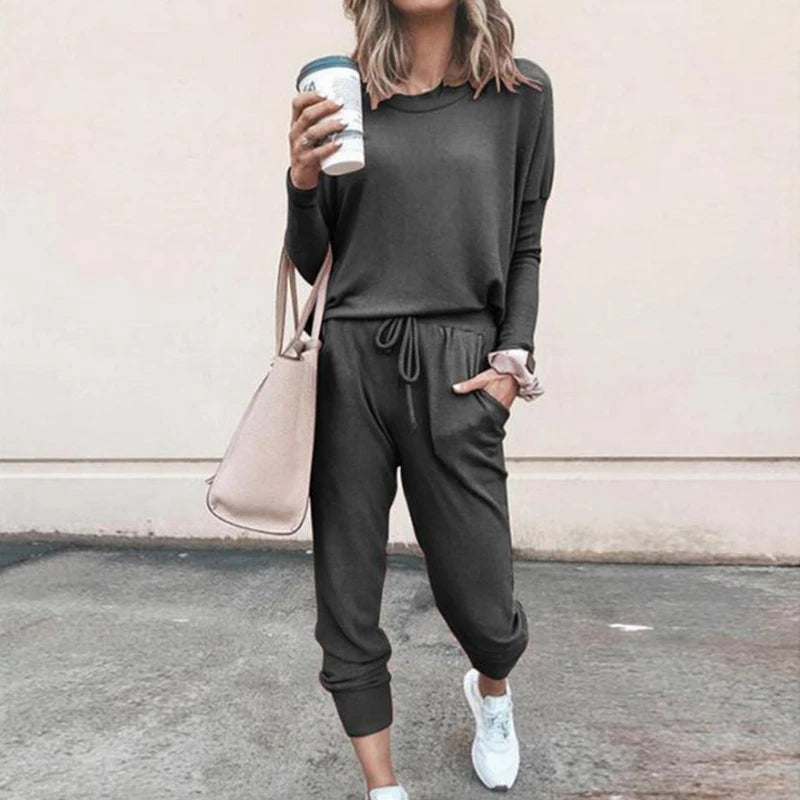Two-piece Long-sleeved Sports Suit