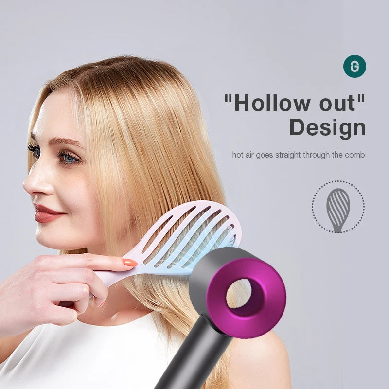 Easy Hair Drying Hollowed Out Hair Brush