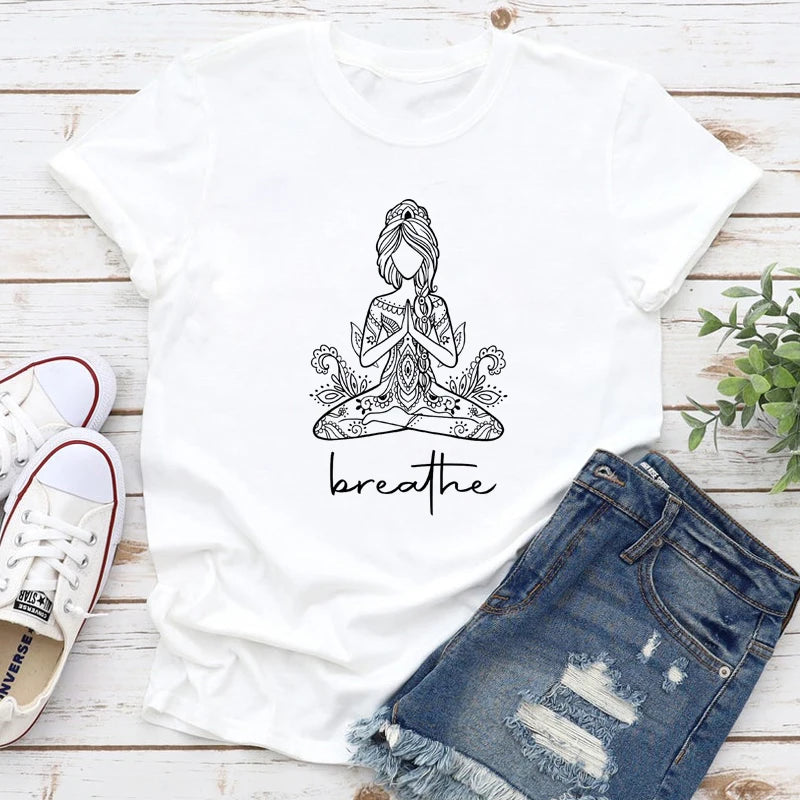 Breathe Meditation Graphic T-shirt