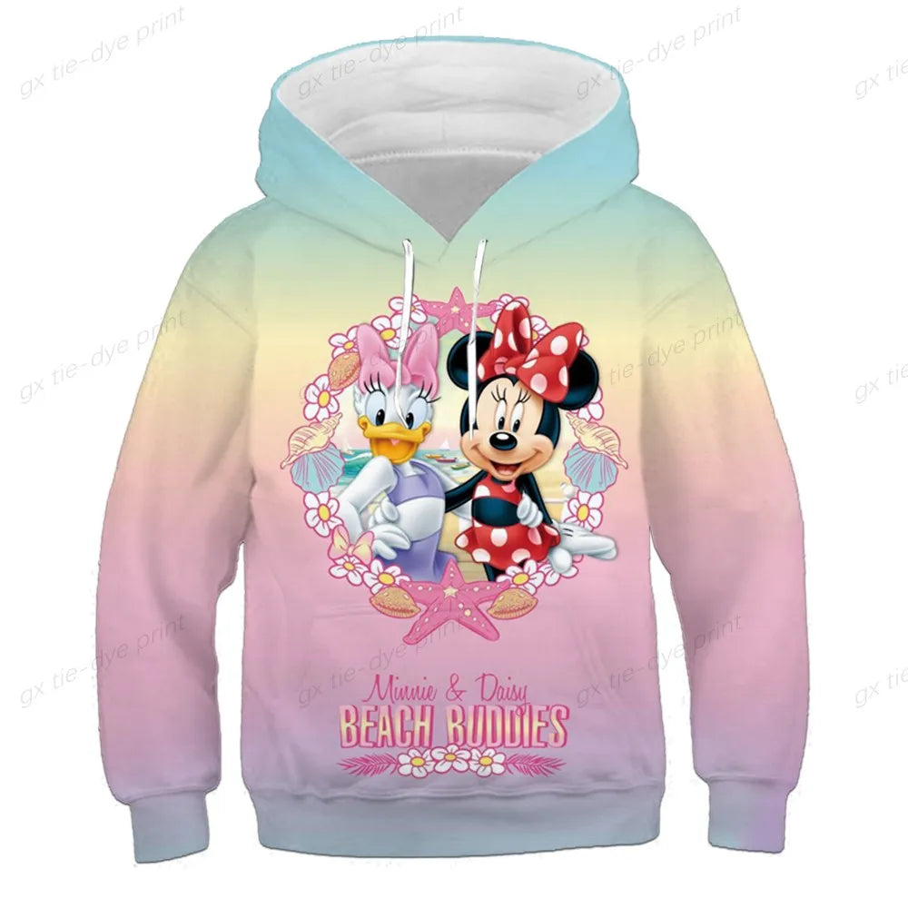 Mickey Mouse Print Hoodie Pullover