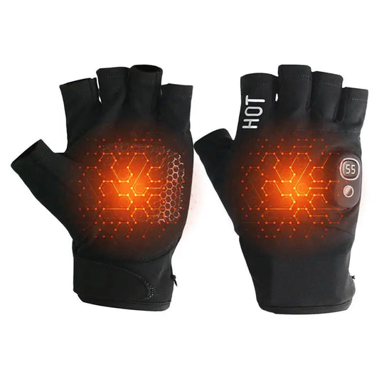 Rechargeable Heated Fingerless Gloves