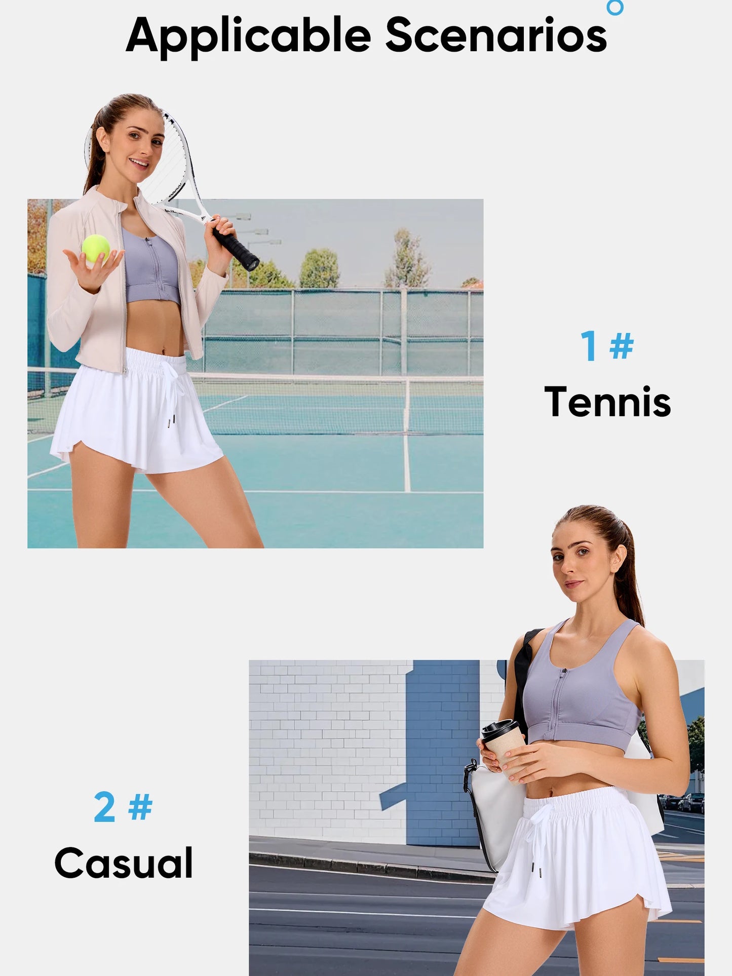Breathable Drawstring Pocket Skirt