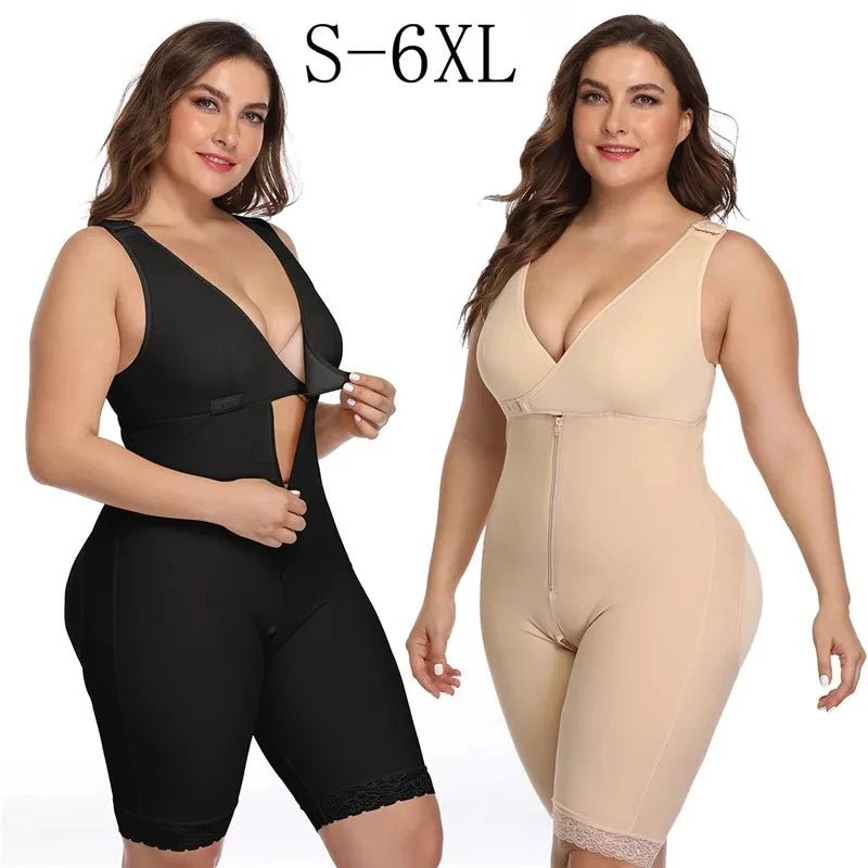 Zip Waist Lace Slimming Shaper
