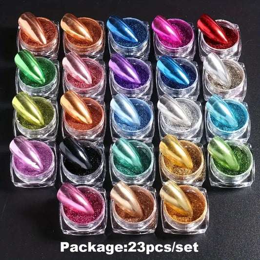 Nail Magic Mirror Powder Set