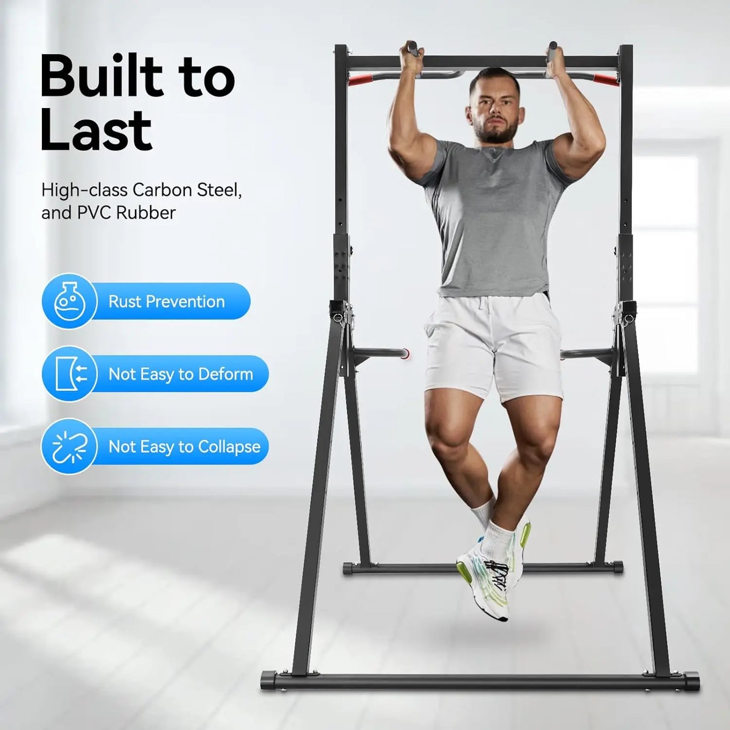 Foldable Pull Up/Dip Bar Stand