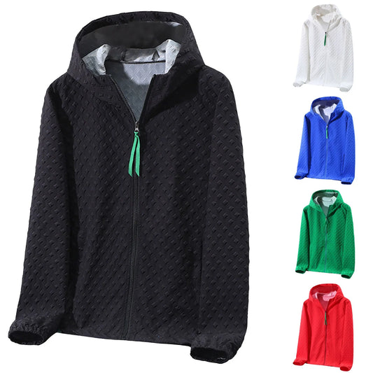 Hooded Cotton Zipper Jacket