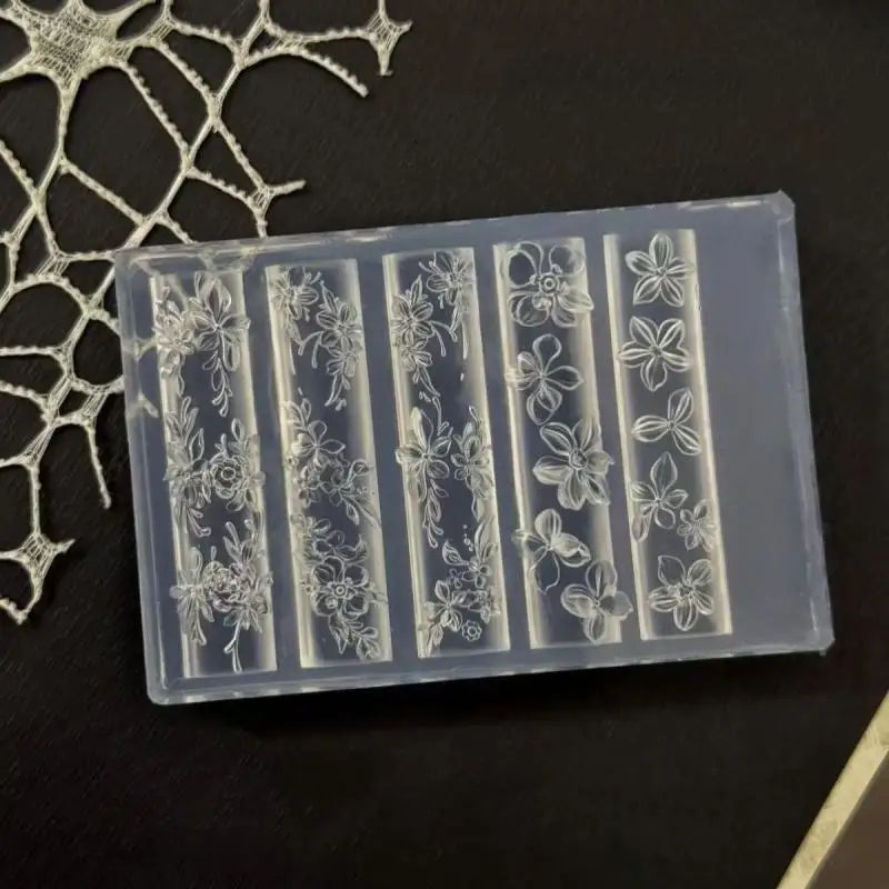 Sweet Flower Nail Art Stencil