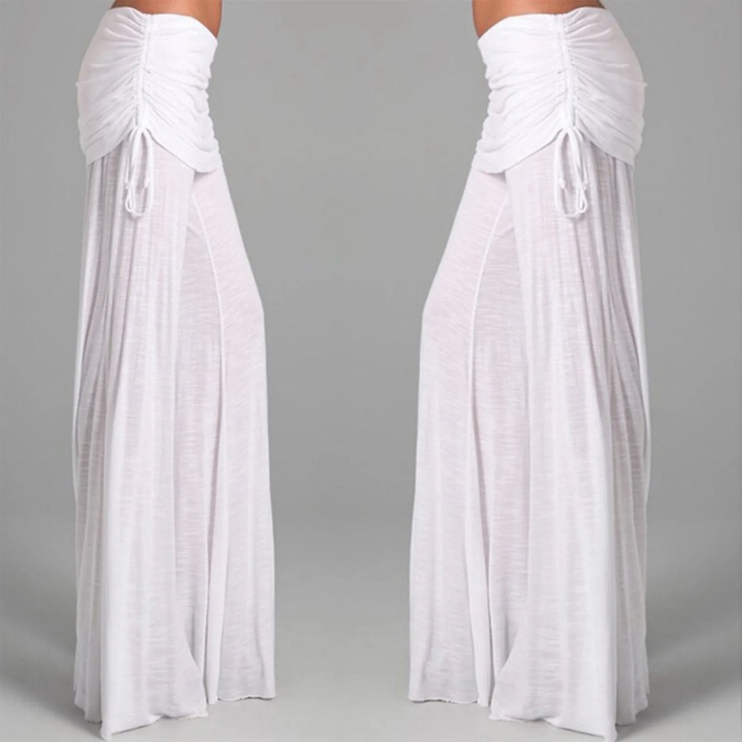 Drawstring Fashion Flared Pants