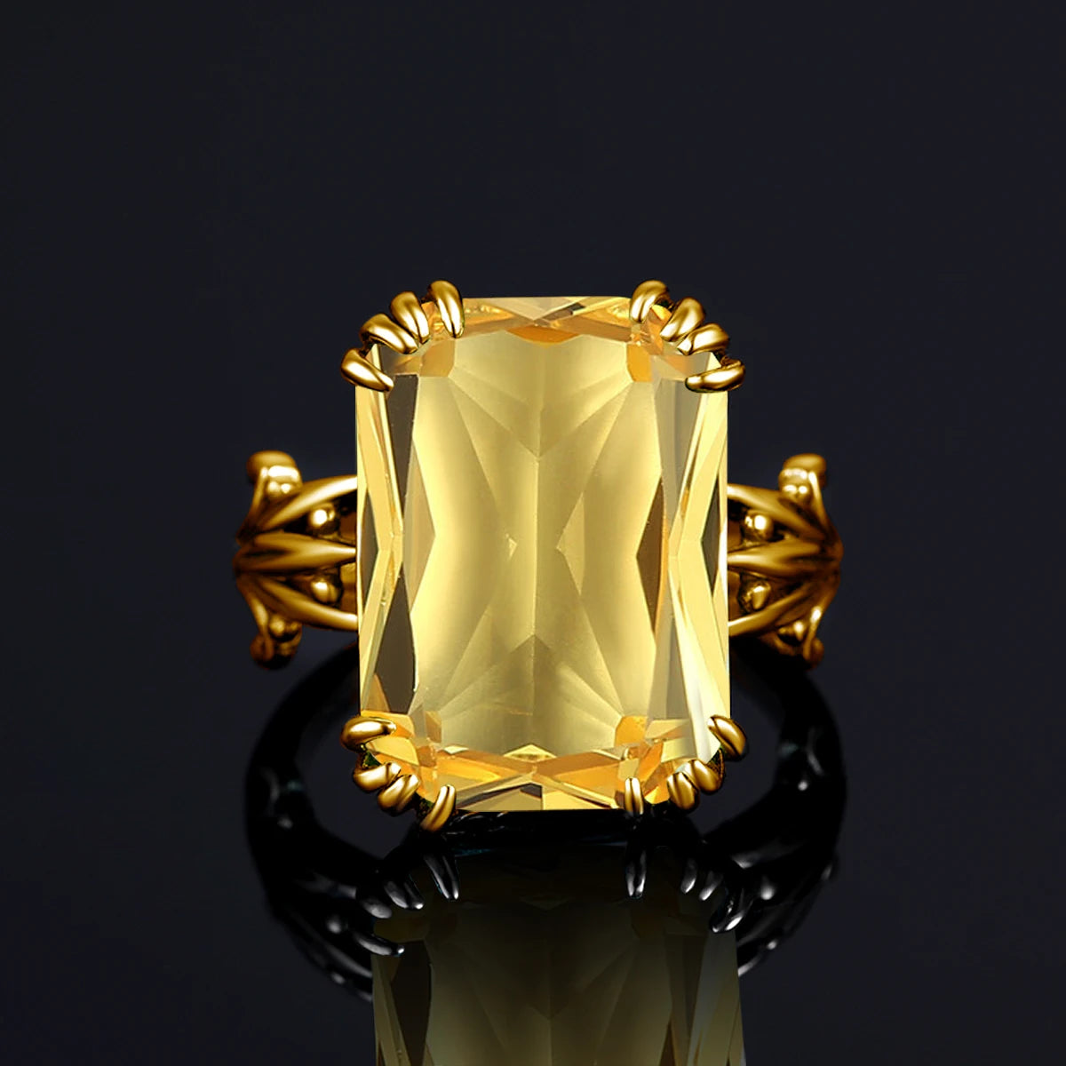 Gold Plated Sterling Birthstone Ring