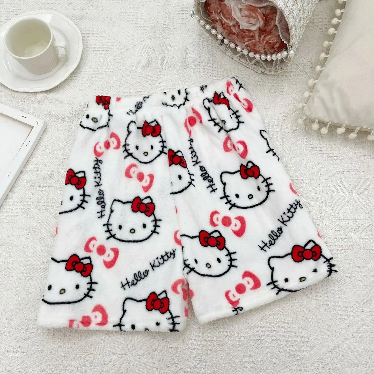 Hello Kitty Fleece Pajama Shorts