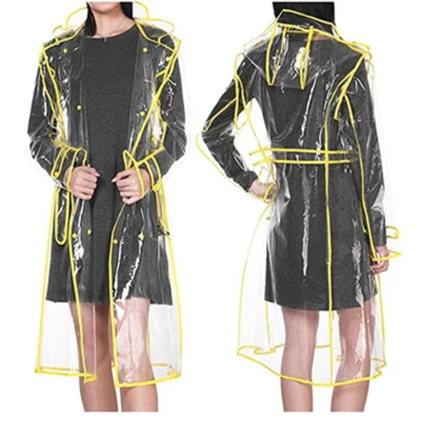 Waterproof Clear Plastic Raincoat