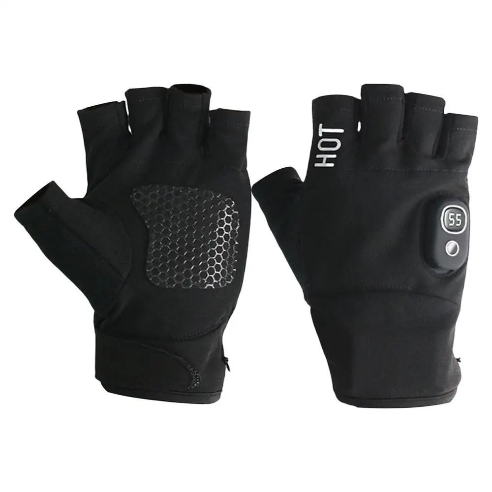 Rechargeable Heated Fingerless Gloves