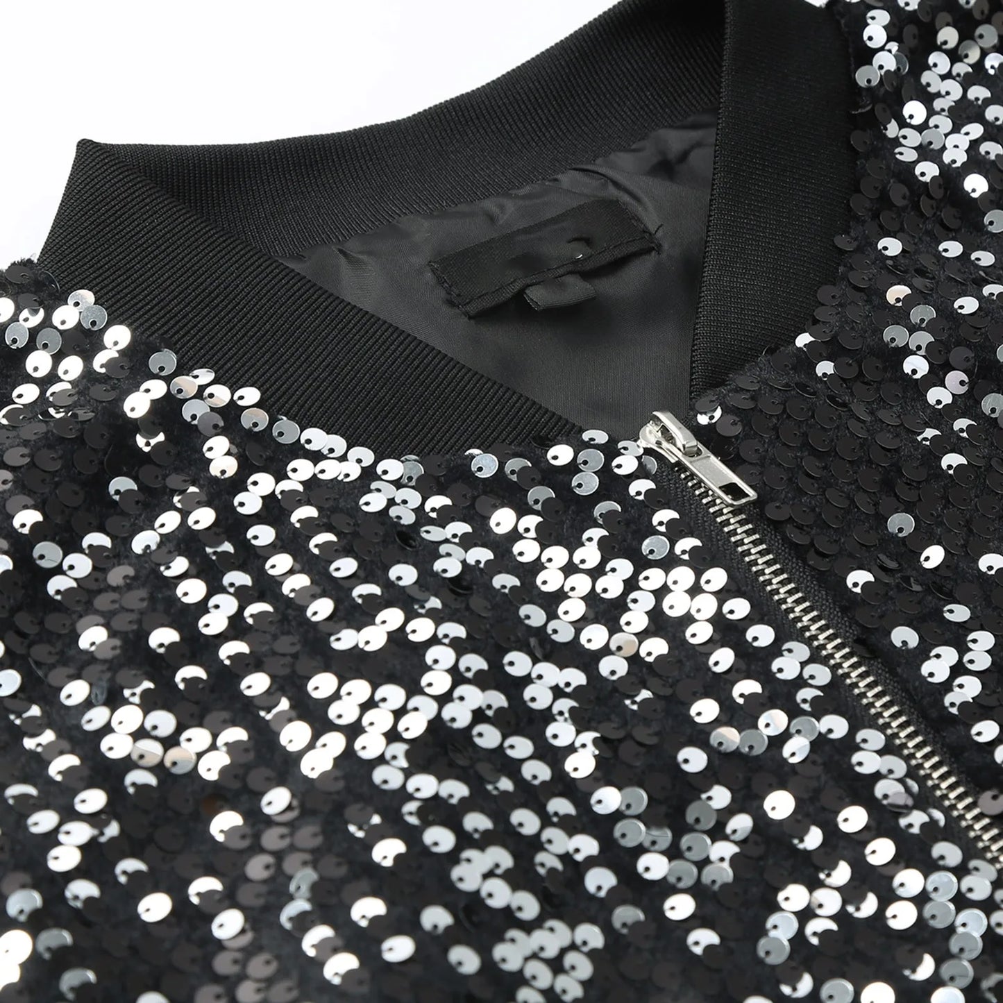 Sequin Flight Jacket