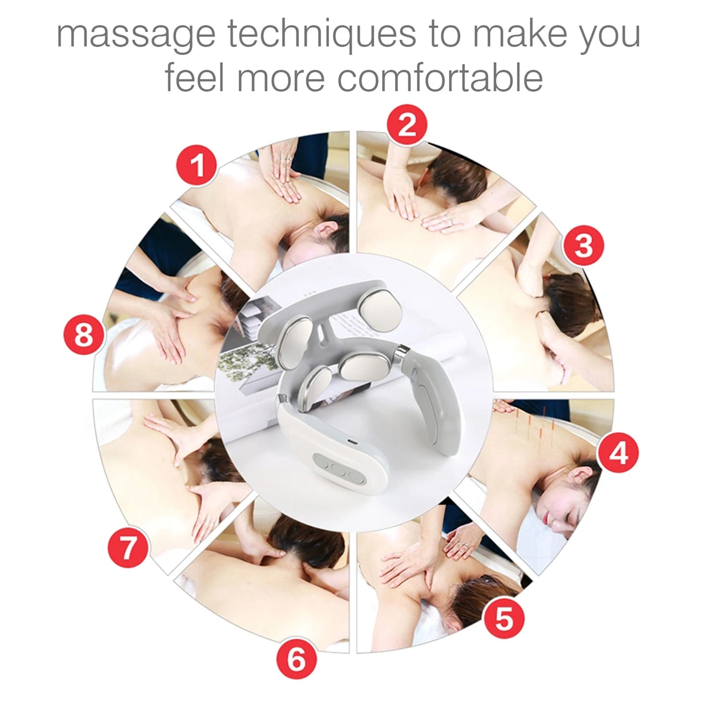 4 Head Neck Massager
