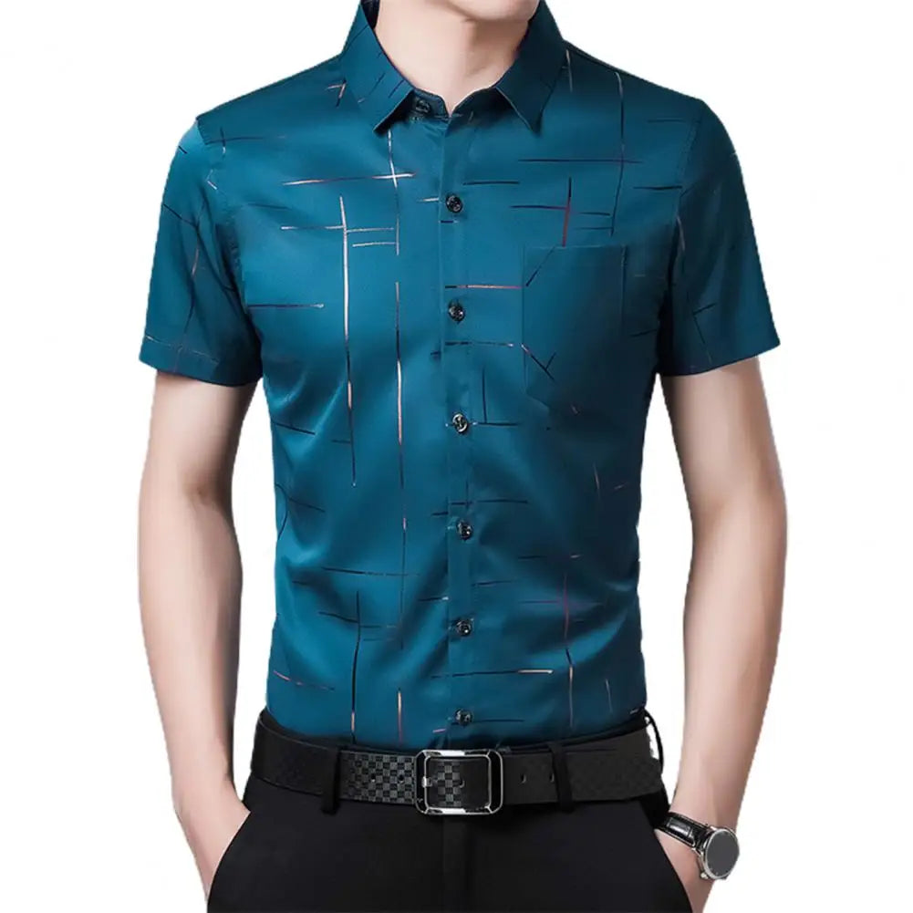 Men's Pattern Button Up Shirt