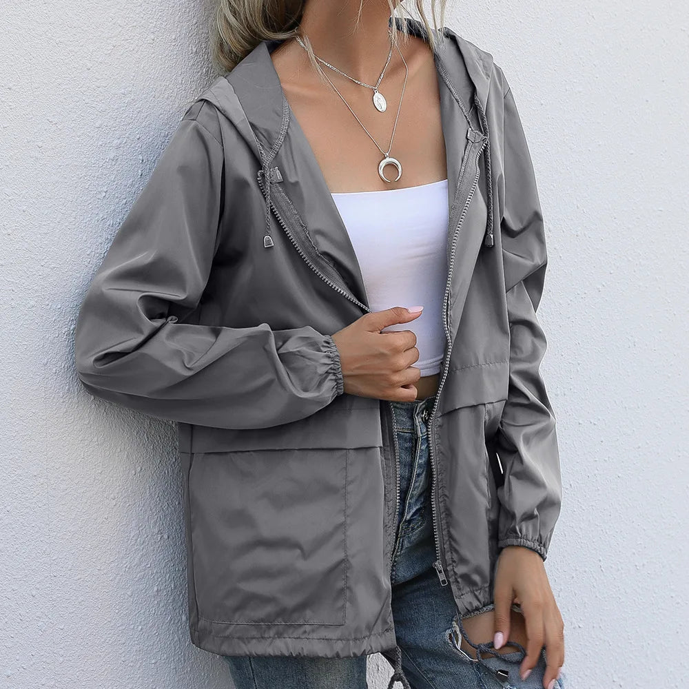 Hooded Waterproof Windbreaker