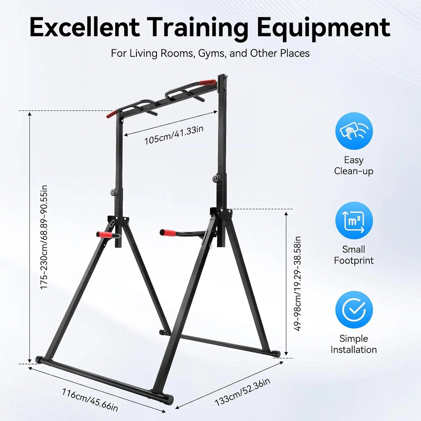 Foldable Pull Up/Dip Bar Stand