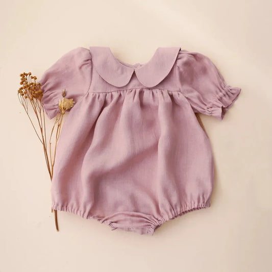 Infant Toddler Linen Jumpsuit