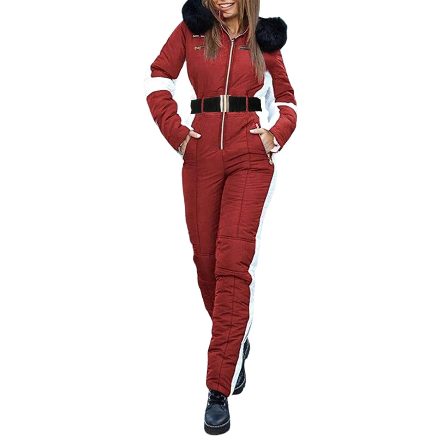 Zipper Ski Jumpsuit