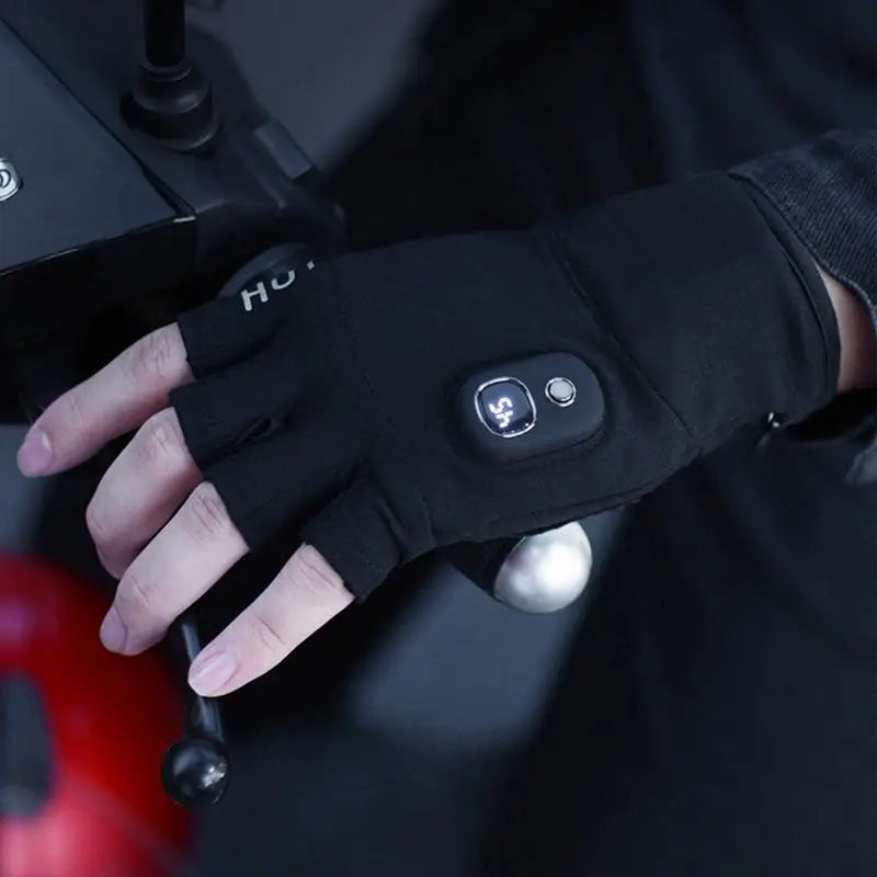 Rechargeable Heated Fingerless Gloves