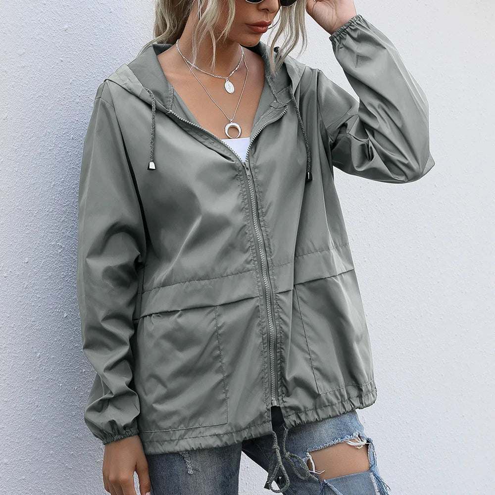 Hooded Waterproof Windbreaker