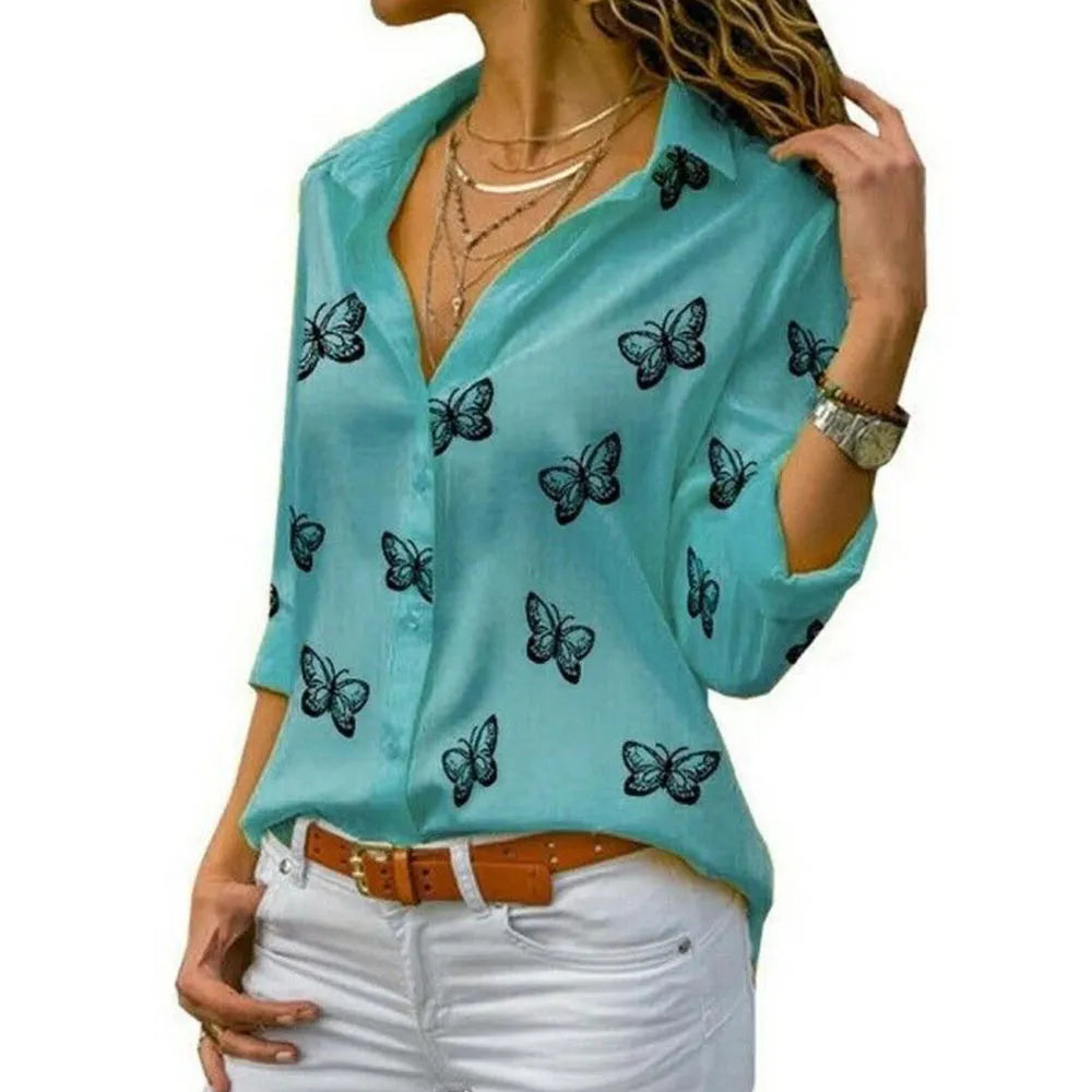 Butterfly Print Blouse