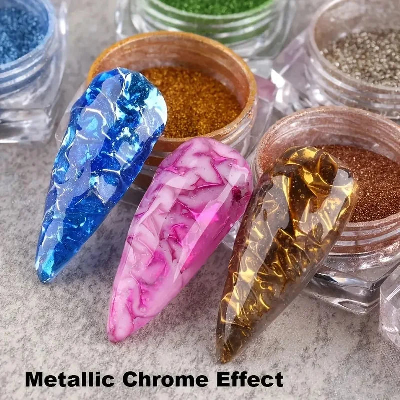 Nail Magic Mirror Powder Set