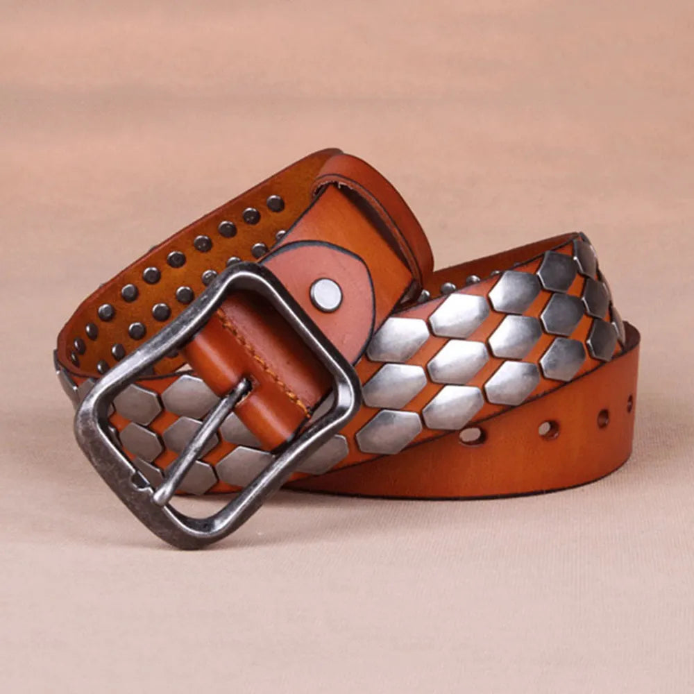 Men's Genuine Leather Retro Belt