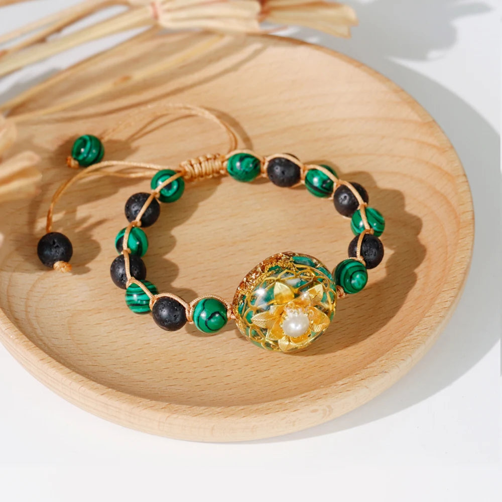 Orgonite Lotus Bracelet