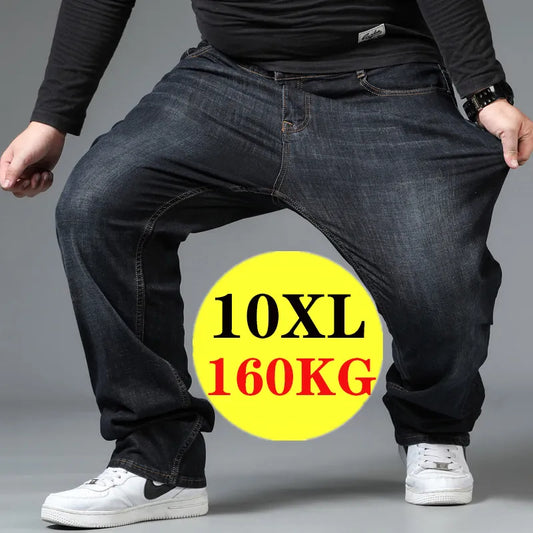Men's Plus Size Elastic Jeans