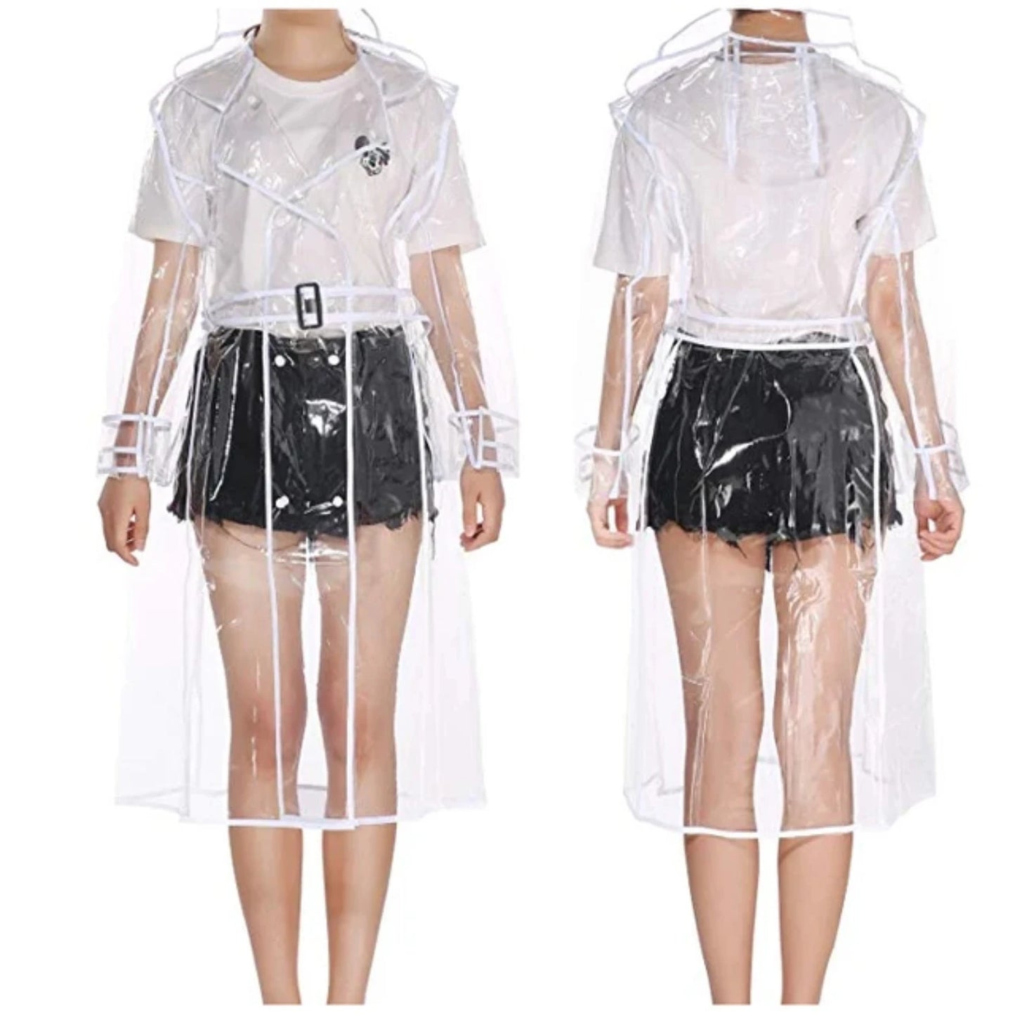 Waterproof Clear Plastic Raincoat