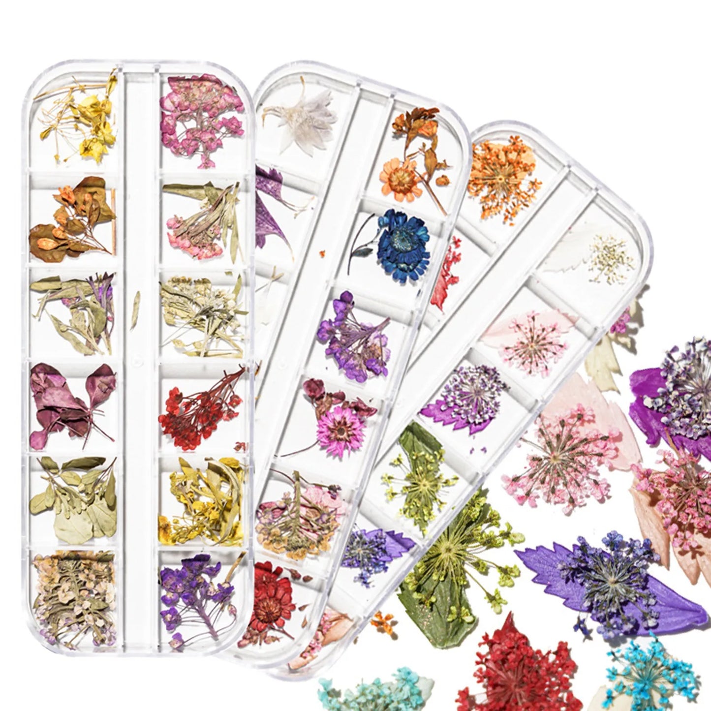 Dried Flowers Nail Art