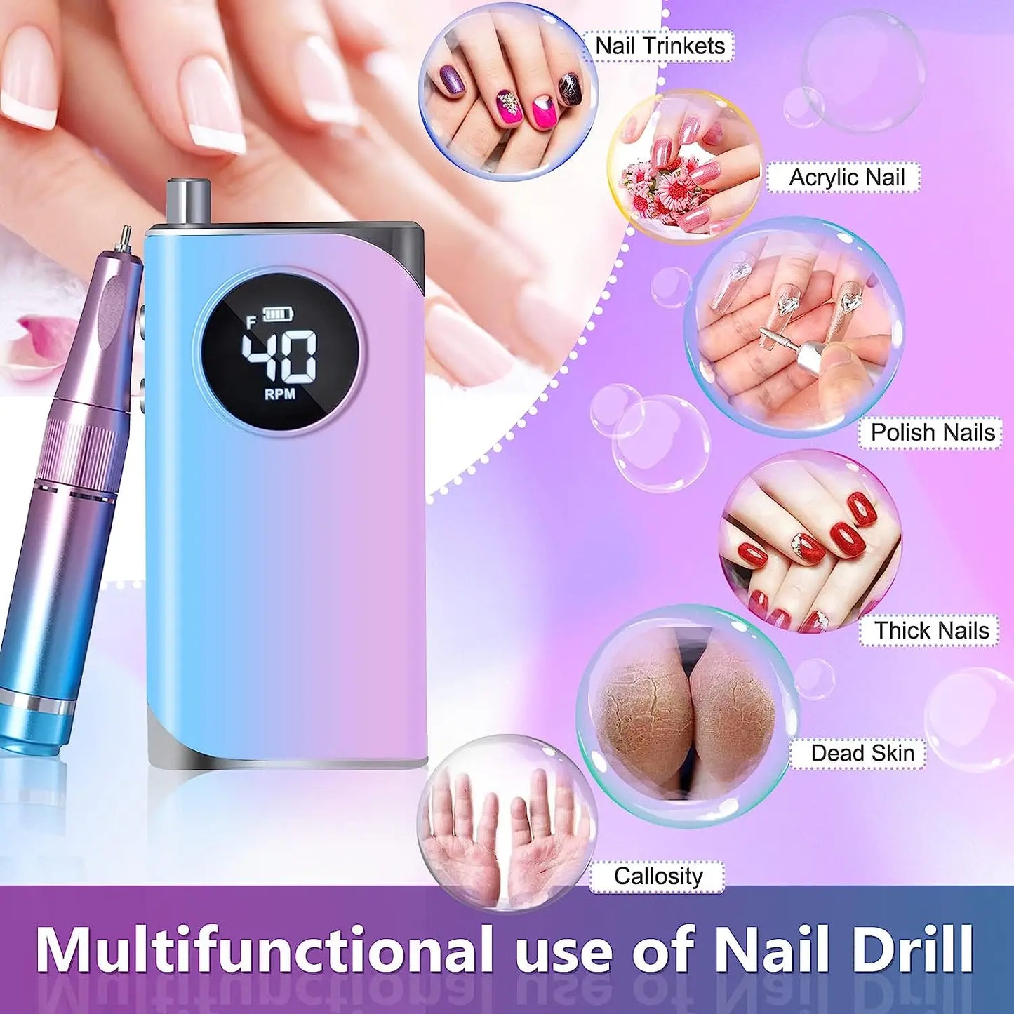 Portable Electric Nail Drill Machine
