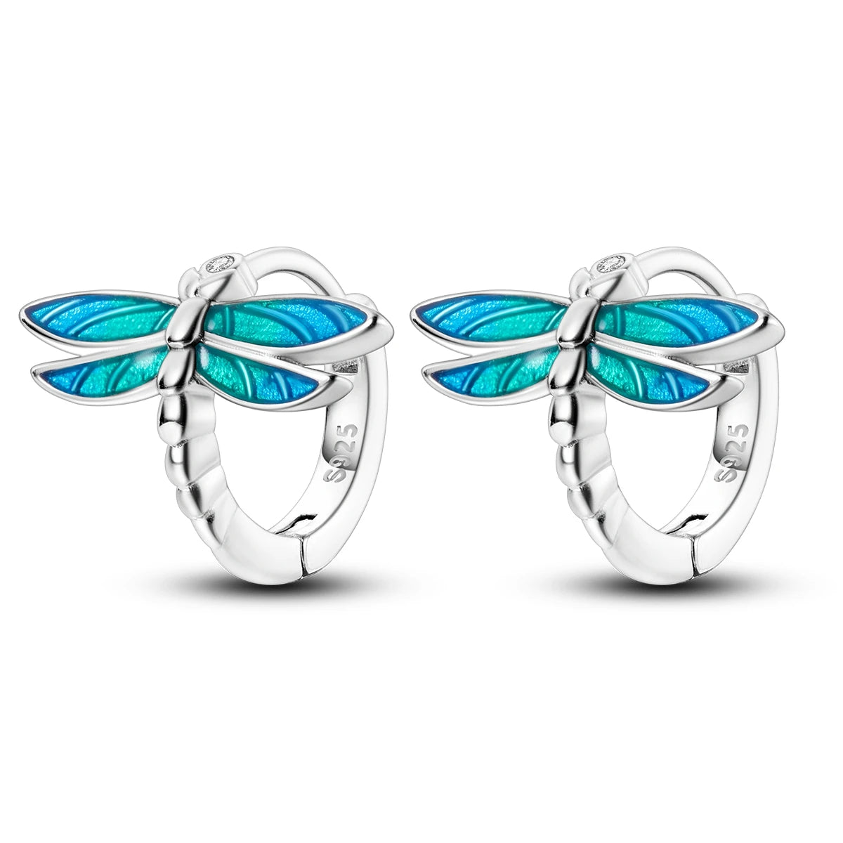 Sterling Silver Summer Dragonfly Earrings