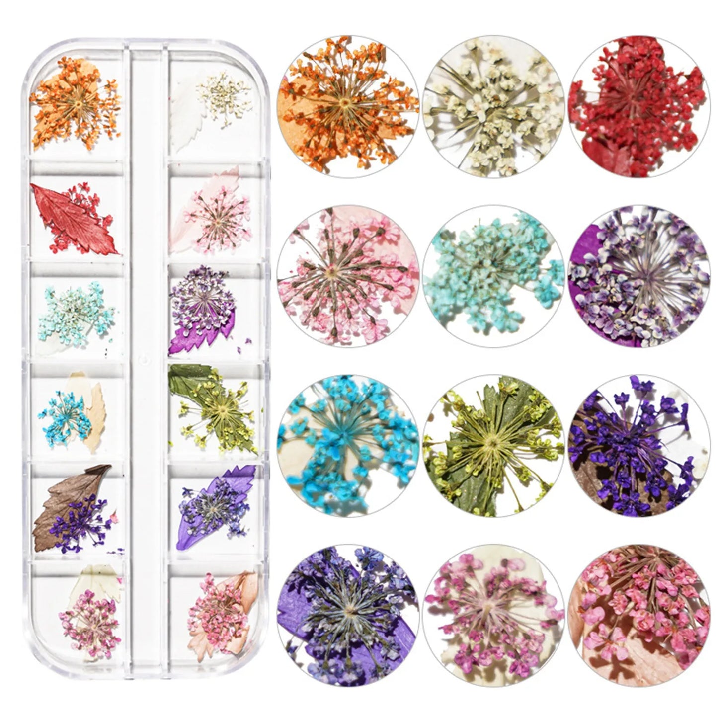 Dried Flowers Nail Art