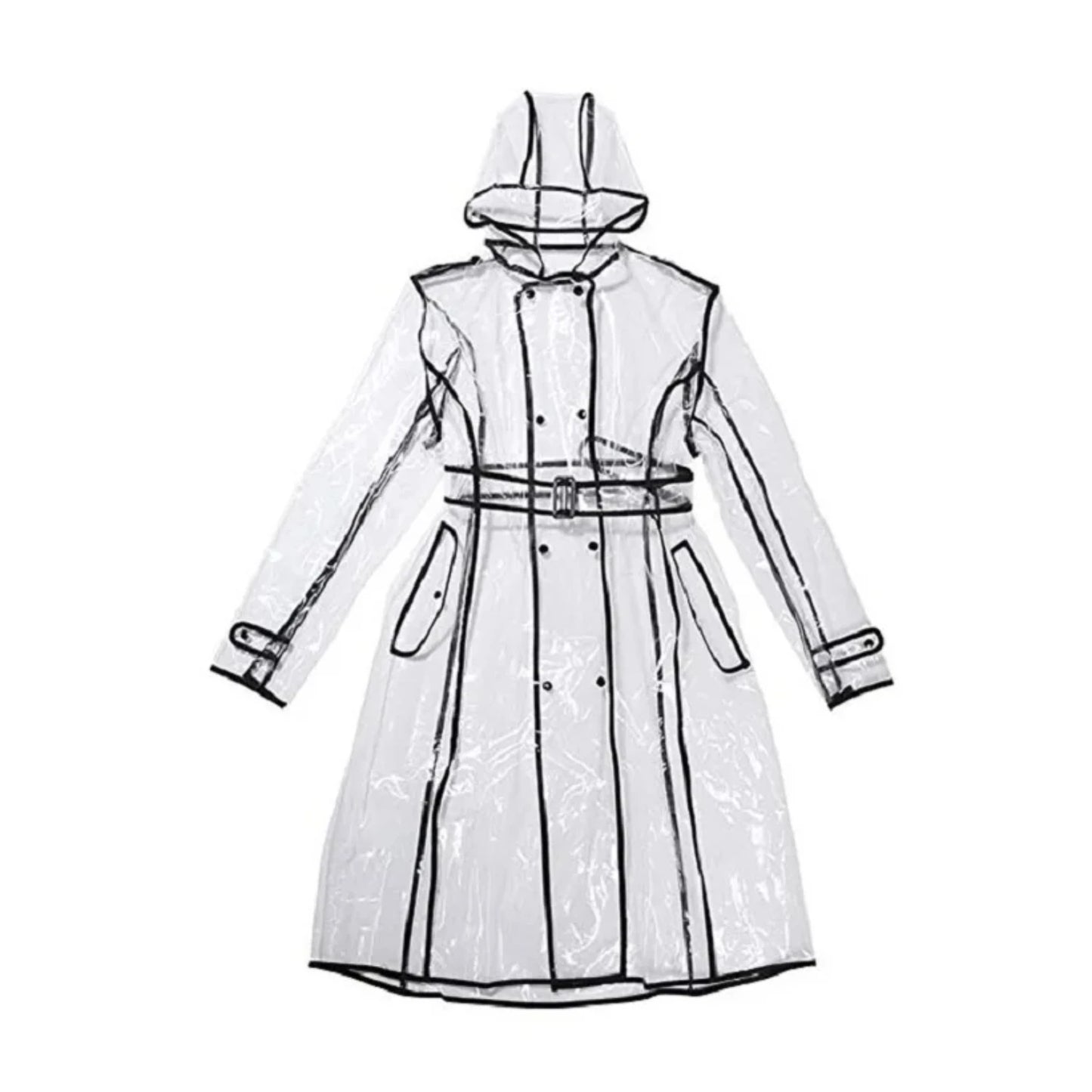 Waterproof Clear Plastic Raincoat