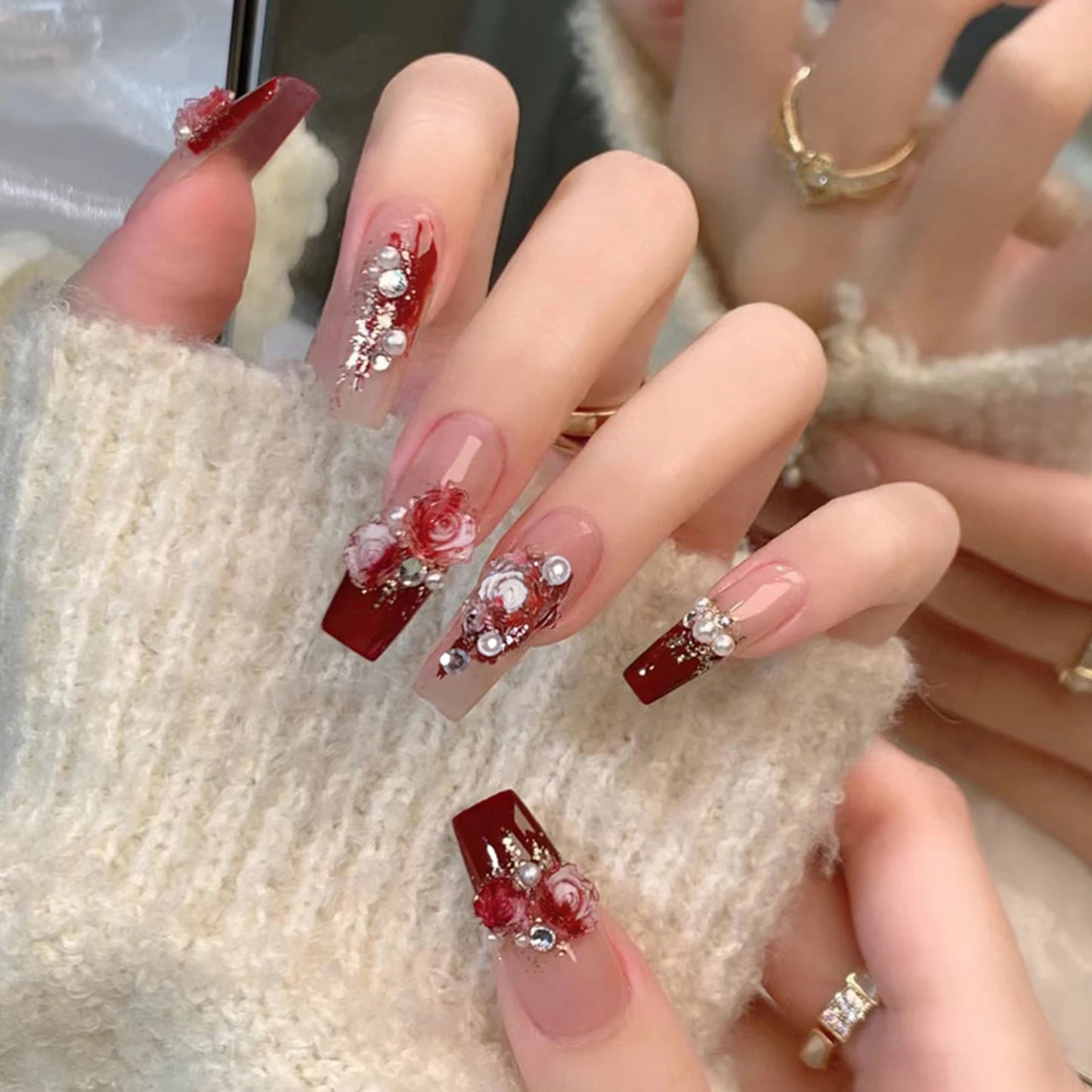 Designer Square Nails