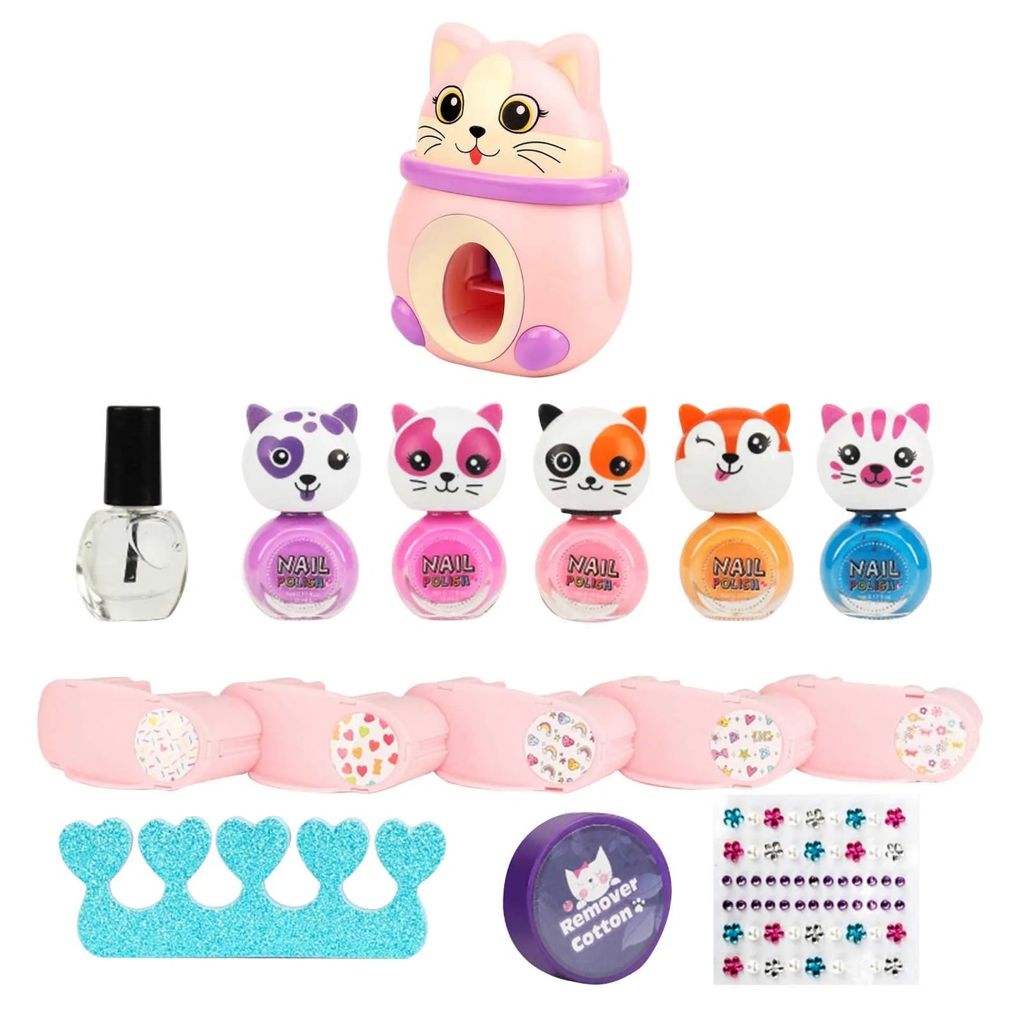 Kids Nail Polish Set With Nail Dryer